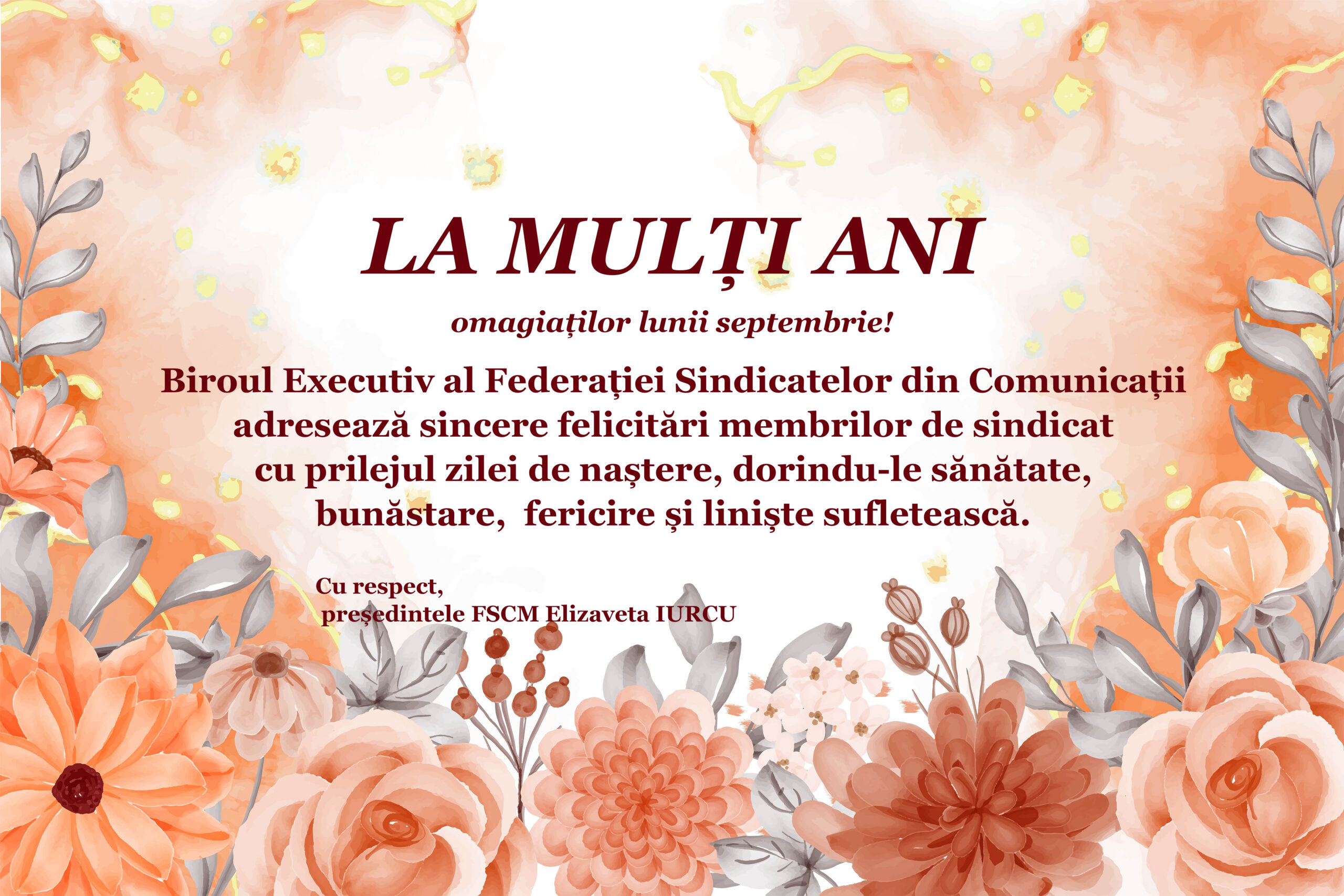 La mulți ani!